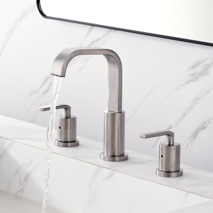 Luxier Widespread Bathroom Faucet with Drain Assembly & Reviews Wayfair